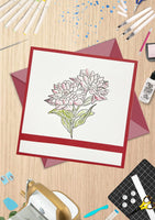 Best Wishes Floral - GoLetterPress Impression Stamp