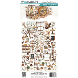 49 & Market Country Heart Cafe Laser Cut Elements