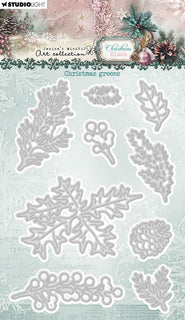 JMA Cutting Die Christmas Greens Christmas Blush 9 Pieces