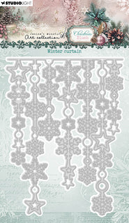 JMA Cutting Die Winter Curtain Christmas Blush 1 Piece