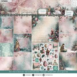 JMA Designer Paper Pad Double-Sided Scrapbooking Christmas Blush 12 Sheets