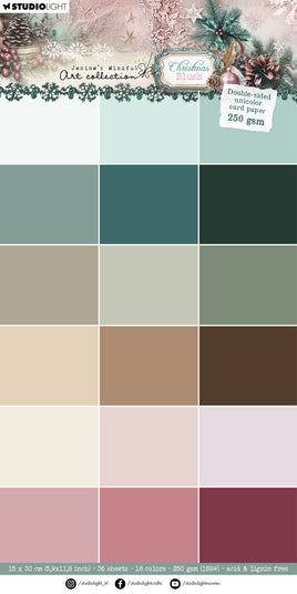 JMA Unicolor Paper Pad Double-Sided Card Paper Christmas Blush 36 Sheets