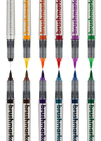 Brushmarker PRO Set, 11 Basic Colors + Blender (12pc)