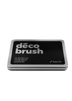 DecoBrush Metallic Marker Set, 10 Colors (Metal Box)