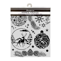 Christmas Balls - Cut Laser Stencil