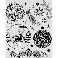 Christmas Balls - Cut Laser Stencil