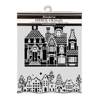 Christmas House - Cut Laser Stencil