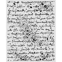 Cut Laser Stencil For Art And Craft cm 20x25 - Cosmos Handwriting