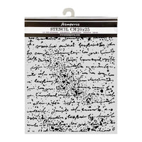 Cut Laser Stencil For Art And Craft cm 20x25 - Cosmos Handwriting