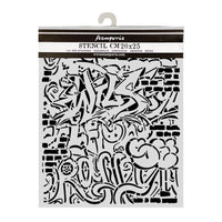 Cut Laser Stencil For Art And Craft cm 20x25 - Furry Friends 2 Graffiti