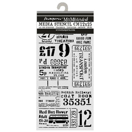 Our Way Tickets - Cut Laser Stencil 12x25cm