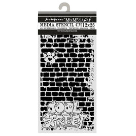 Cut Laser Stencil For Art And Craft cm 12x25 - Furry Friends 2 Cool Street Bricks