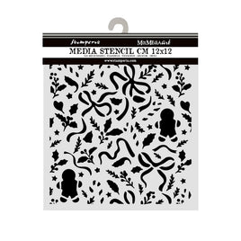 Christmas Ribbons And Gingerbread - Cut Laser Stencil