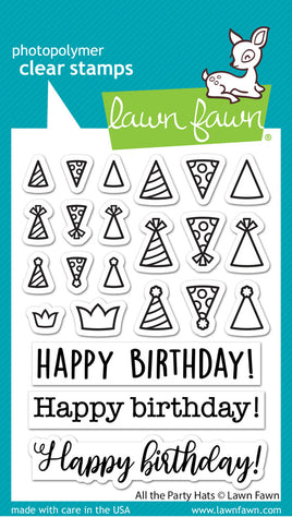 All the Party Hats - Lawn Fawn Clear Stamp