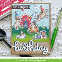 Pawsome Birthday - Lawn Fawn Clear Stamp