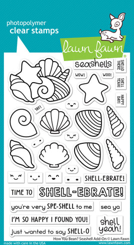 How You Bean? Seashell Add-On - Lawn Fawn Clear Stamp