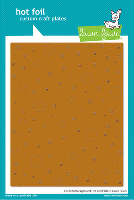 Confetti Background - Lawn Fawn Hot Foil Plate
