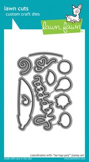 Be Hap-pea - Lawn Cuts Custom Craft Die