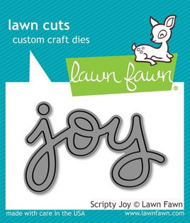 Scripty Joy  - Lawn Fawn Die