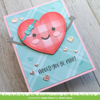 Stitched Happy Heart - Lawn Fawn Die