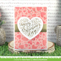 Foiled Sentiments: Happy Valentine's - Lawn Fawn Hot Foil Plate