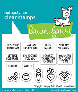 Veggie Happy Add-On - Clear Stamp