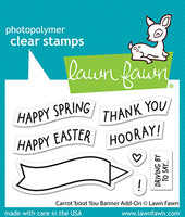 Carrot 'bout You Banner Add-On - Clear Stamp