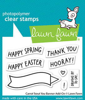 Carrot 'bout You Banner Add-On - Clear Stamp