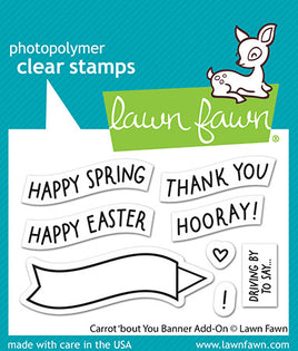Carrot 'bout You Banner Add-On - Clear Stamp