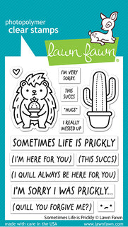 Sometimes Life is Prickly - Clear Stamp