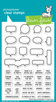 All the Speech Bubbles - Clear Stamp