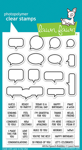 All the Speech Bubbles - Clear Stamp