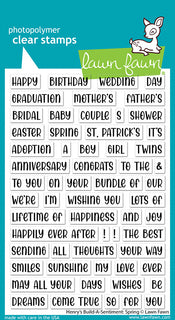 Henry's Build-A-Sentiment: Spring - Clear Stamp