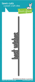 Best Wishes Line Border - Die