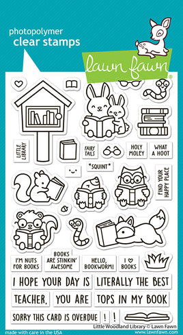 Little Woodland Library - Clear Stamp