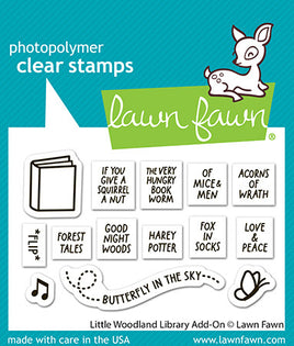 Little Woodland Library Add-On - Clear Stamp