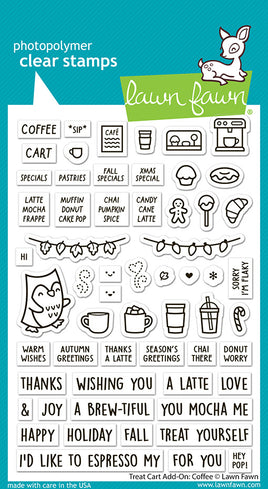 Treat Cart Add-On: Coffee - Clear Stamp