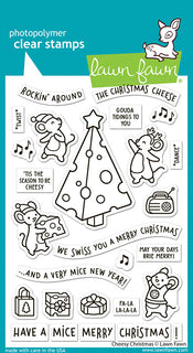 Cheesy Christmas - Clear Stamp