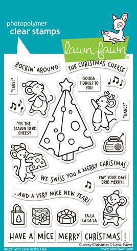 Cheesy Christmas - Clear Stamp