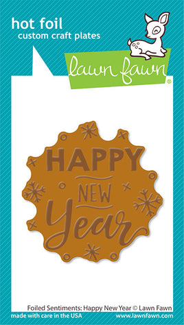 Foiled Sentiments: Happy New Year - Hot Foil Plates