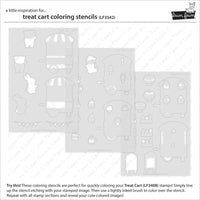 Treat Cart - Coloring Stencils