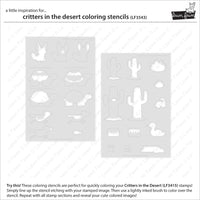 Critters in the Desert - Coloring Stencils