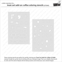 Treat Cart Add-On: Coffee - Coloring Stencil