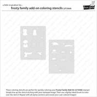 Frosty Family Add-On - Coloring Stencil