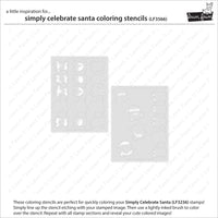 Simply Celebrate Santa - Coloring Stencil