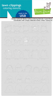 Simply Celebrate Winter Critters - Coloring Stencil