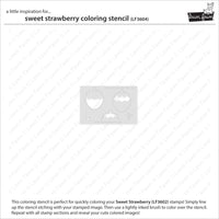 Sweet Strawberry - Coloring Stencil