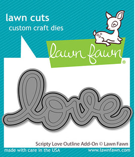 Scripty Love Outline Add-On - Cutting Die