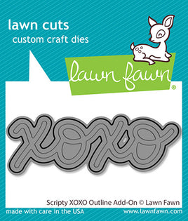 Scripty XOXO Outline Add-On - Cutting Die