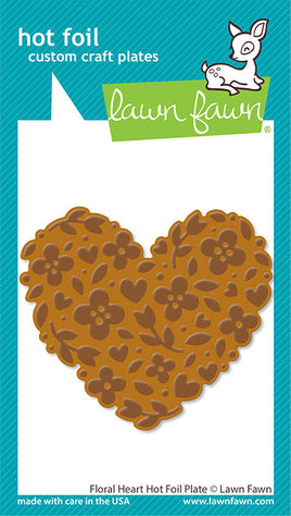 Floral Heart - Hot Foil Plate